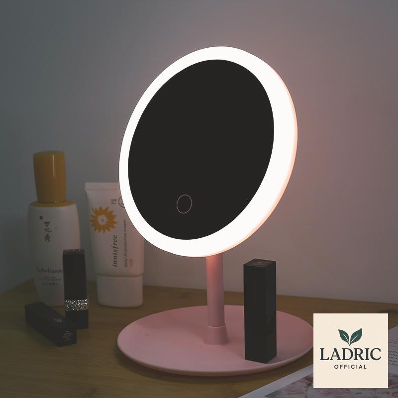 Rechargeable LED Makeup Mirror – Monochrome, 3-Color, or Plug-In