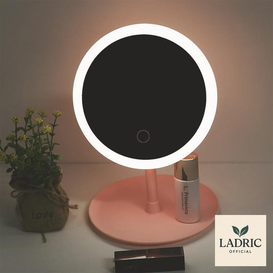Rechargeable LED Makeup Mirror – Monochrome, 3-Color, or Plug-In