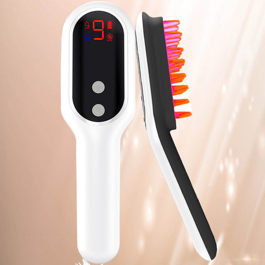 Electric Scalp Massager Comb – Magnetic Therapy & Light Therapy for Hair Growth & Stress Relief